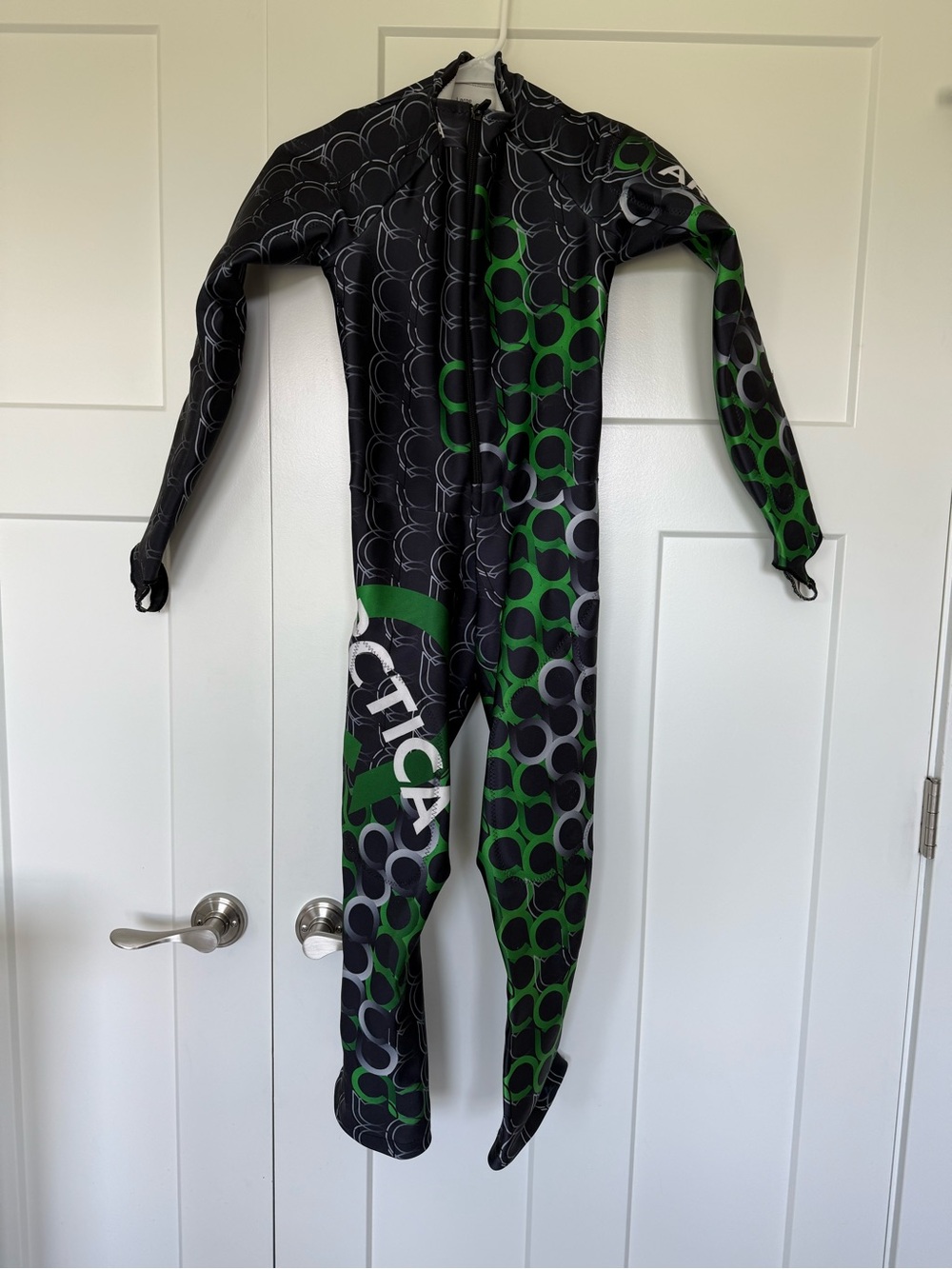 Arctica Kids Ski Racing Suit--Black and Green